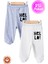 Unisex Bebek Hello Baskılı Penye Organik Pamuklu 0-6 Ay Patikli Bebek Pantolon Tek Alt 2li Set 1