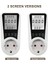 LCD Ekranlı Güç Ölçer Priz - Enerji Tüketim Monitörü 250V Ac (Yurt Dışından) 2