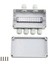 IP66 Su Geçirmez Bağlantı Kutusu 2 Giriş 4 Çıkış Su Geçirmez Elektrik Kutusu Çap 4-8 mm Kablo Için (Yurt Dışından) 1