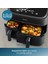 Çift Hazneli Airfryer 3000 Serisi, 9l Geniş Kapasite, 2 Hazneli Airfryer, Rapid Air Teknolojisi, %90 Daha Az Yağ,%70 Enerji Tasarrufu, Homeıd Uygulaması, Onerous Lambader Hediye 3