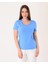 Kadın Kısa Kol Yuvarlak Yaka Minimalist T-Shirt - Günlük Kullanım 1
