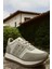 D25ya-560 Krem Sneaker Deri Tam Ortopedik Casual Günlük Kadın Ayakkabı 1