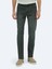 Koyu Yeşil Slim Fit Denim Pamuk Karışımlı Pantolon 2