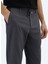 Koyu Gri Düz Dokuma Jogging Fit Casual Pamuk Karışımlı Pantolon 3