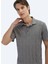 Antrasit Desenli Polo Yaka %100 Pamuk T-Shirt 3