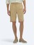 Deve Tüyü Dokuma Carrot Fit Casual Bermuda 2
