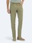 Açık Yeşil Düz Dokuma Regular Fit Casual Pamuk Karışımlı Pantolon 2
