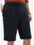 Lacivert Dokuma Carrot Fit Casual Bermuda 3