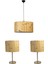 Bambu 02 Abajur Avize 3 Lü Set 2