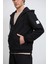 Fermuarlı Kapüşonlu Teknik Sweatshirt 3