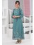 Kız Çocuk Çiçek Desenli Şifon Elbise – Uzun, Astarlı, Tesettüre Uygun ELBISE-ELB-0040 5