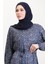 Kuşaklı Emrpime Süet Elbise 4582İ-02 Lacivert 3