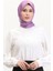 Düz Twill Eşarp 19096-08 Lila 1