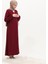 Bağlamalı Namaz Elbisesi 994488-10 Bordo 2