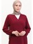 Bağlamalı Namaz Elbisesi 994488-10 Bordo 4