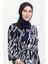 Kuşaklı Emrpime Süet Elbise 4582H-02 Lacivert 3