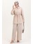 Modal Kumaş Tunik Pantolon Ikili Takım 4064-02 Bej 2