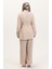 Modal Kumaş Tunik Pantolon Ikili Takım 4064-02 Bej 5