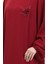 Broş Detaylı Elbise 0017-05 Bordo 4