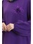 Broş Detaylı Elbise 0017-02 Mor 4