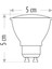 CT-4215 M Spot LED Ampul 7W GU10 Duy Mavi (3 Adet) 3