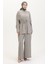 Modal Kumaş Tunik Pantolon Ikili Takım 4064-03 Limon Küfü Yeşili 1