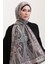 Karaca Etnik Desenli Koton Şal 81084-15 Siyah Krem 1