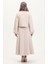 Scuba Kumaş Bluz Etek Ikili Takım 0021-03 Bej 5
