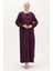 Kare Yaka Elbise 99490701-04 Mor 1