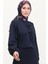 Scuba Kumaş Bluz Etek Ikili Takım 0021-01 Lacivert 3