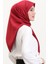 Düz Twill Eşarp 19096-10 Bordo 2
