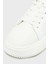 Logolu Deri Sneaker Ayakkabı YW0YW0176901W Bayan Ayakkabı YW0YW01769 01W 5