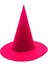 Çocuk Pembe Fuşya Renk Keçe Cadı Şapkası Yetişkin Çocuk Uyumlu 35X38 cm 1