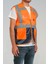 Mühendis Reflektörlü Ikaz Yeleği 10 Adet Turuncu 2