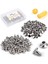 Gümüş 7MMX6MM Stili Tlkkue Deri Metal Çıtçıt Düğmeleri Plastik Kutu Eşleşen Plastik Parmak Karyolası 2 Renk Deri El Sanatları Aksesuarları Metal Çiviler Seti (Yurt Dışından) 2