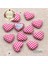 K Tarzı Adet Karışık Renkler Kafes Kumaş Kaplı Kalp Düğmesi Flatback Cabochon Dıy Dekorasyon Düğmesi Scrapbooking, BK1027 (Yurt Dışından) 4