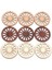 B02627-4 Stili Tekerlek Dişli El Yapımı Ahşap Ev Dekorasyonu Yuvarlak Boyama Ahşap Scrapbooking Diy Crafts Aksesuar 50MM (Yurt Dışından) 2