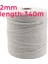 2 mm 340 M Ağırlık Stili 2mm Doğal Bej Yumuşak Pamuk Kordon Halat Craft Makrome Artisan Dize Dıy El Yapımı Bağlama Ipliği Kordon Halatı (Yurt Dışından) 1