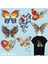 NO.304 Stili Moda Sevimli Hayvan Güzel Kelebek Giysiler Için Yamalar Dıy T Shirt Demir On Patch Isı Transferi Etiketler Yıkanabilir Aplike (Yurt Dışından) 2