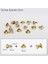 Altın 5mm Tarzı 50 Takım Kristal Rhinestone Trim Perçinler Diamante Çiviler Dıy Giyim Çanta Deri Dekoratif Tekir Sivri Cam Matkap Tırnak (Yurt Dışından) 1