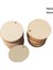 40MM 50 Adet Delik Stiline Sahip Adet Bitmemiş Yuvarlak Ahşap Dilimler, Dıy Ahşap Daire Diskler Düğün Noel Boyama Decortion Için Ahşap Dilim Disk (Yurt Dışından) 1