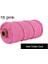 16 Pembe Tarzı 100MROLL 100% Makrome Pamuk Kordon 3mm Renkli Sicim Dize Kordon Doğal Pamuk Halat Dıy El Sanatları Örgü Kordon Ev Tekstili (Yurt Dışından) 1