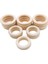M01-55MM-5PCS Tarzı M Doğal Ahşap Yüzükler Bebek Diş Çıkarma Yüzükler Bebek Diş Kaşıyıcı Çocuk Oyuncak Ahşap Boncuklar Dıy Craft Hediye Için Ev Dekorasyon (Yurt Dışından) 5