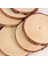 14-16CM 1 Adet Stil Kalın Dıy Craft Bitmemiş Ahşap Çemberler Doğal Çam Yuvarlak Ahşap Dilimleri Ağaç Kabuğu ile Sanat Noel Orna Için Günlük Diskler (Yurt Dışından) 5