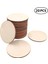 20 Adet 5cm 1.96 Inç Tarzı Bitmemiş Ahşap Yuvarlak Daireler Yüzük El Sanatları Kartı Scrapbooking Dıy Süsleme Sanatları Dekoratif El Sanatları Yapımı (Yurt Dışından) 2