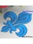 Mavi 10CM Tarzı 5 Parça Demir On Yamalar Altın Nakış Çiçek Aplike Noel Fleur De Lis Çiçek 3D Lotus Aplikler Cm.5*3cm (Yurt Dışından) 1