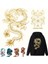 ZY0415 Stili Dıy Moda Isı Transferi Vinil Sticker Altın Ejderha Giysiler Için Yamalar Aplike Ütü Üzerinde Transfer T-Shirt Giyim Baskı (Yurt Dışından) 2