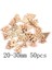 MT2502-50 Adet Tarzı Karışık Noel Ağacı Asılı Süsler Ahşap Dekorasyon Doğal Ahşap Dıy El Sanatları Ev Noel Süslemeleri Çocuklar Hediyeler (Yurt Dışından) 1