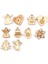 MT2502-50 Adet Tarzı Karışık Noel Ağacı Asılı Süsler Ahşap Dekorasyon Doğal Ahşap Dıy El Sanatları Ev Noel Süslemeleri Çocuklar Hediyeler (Yurt Dışından) 5