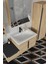 Banyo Zakkum 100 cm Banyo Dolabı Aynalı Üst Dolap Boy Dolabı ve Rafı 2